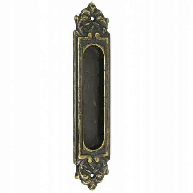 Zapuštěný Držák Na Dveře Starožitný bronz 168x35 mm