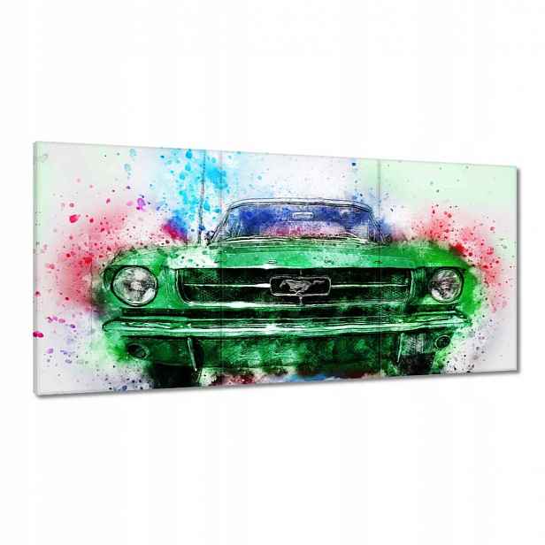 Obrazy 180x90 Zelený Mustang
