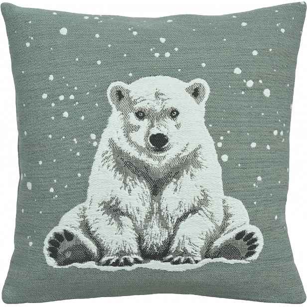Povlak na polštář Arktos, čtverec 45x45 cm, blue fox - Sander