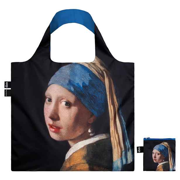 Skládací nákupní taška LOQI JOHANNES VERMEER Girl with Pearl Earring