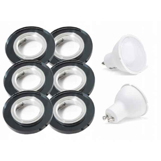 Skleněná sada Halogen Led 6x žárovky