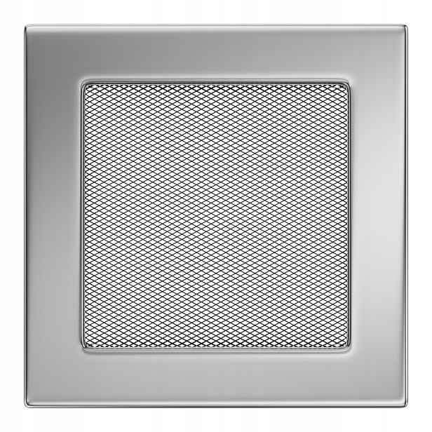 Ventilační krbová mřížka 17x17 niklovaná