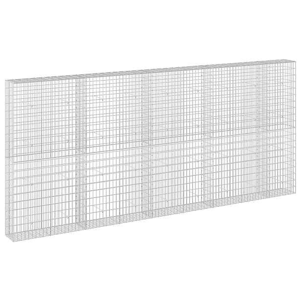 vidaXL Gabion s drátem 3,5 mm a síťkou 5x10 cm 450x30x200 cm