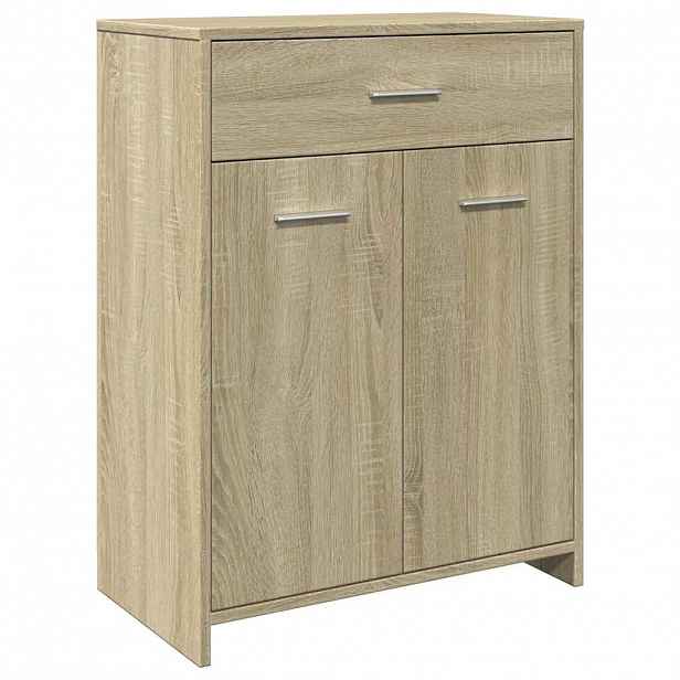 vidaXL Koupelnová skříňka dub sonoma 60 x 33 x 80 cm dřevotříska