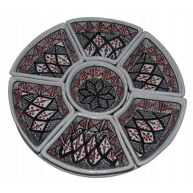 Kulatý Set pro Mezze Maroko Tunisko Libye Meze