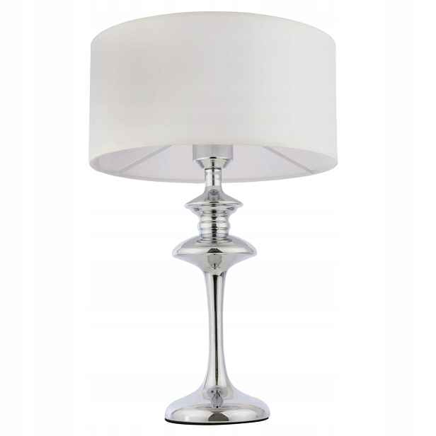 Stolní Lampa Cosmo Light Abu Dhabi E27 40W Šedá Chrom 27 cm