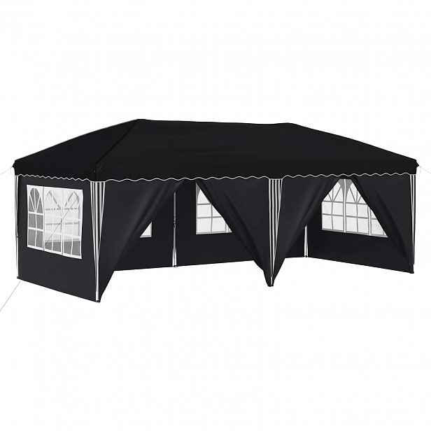 vidaXL Párty stan s výsuvným stánkem 575 x 288 x 245 cm Antracitová