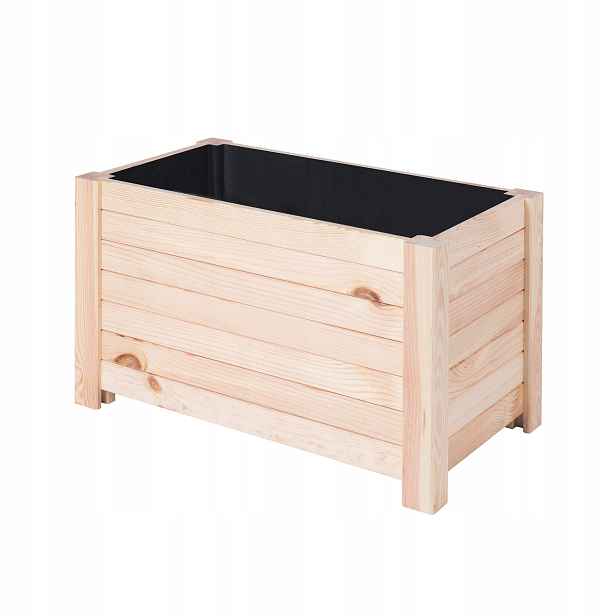 Zahradní Květináč Květinový záhon na zeleninu Květiny Bylinky Dřevěné 60x35x35 Borovice