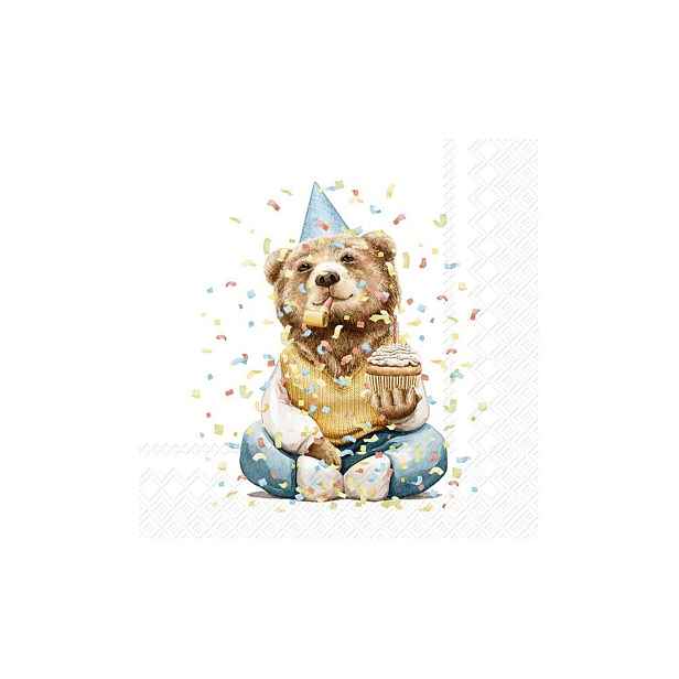 Papírové ubrousky v sadě 20 ks Happy Teddy - IHR