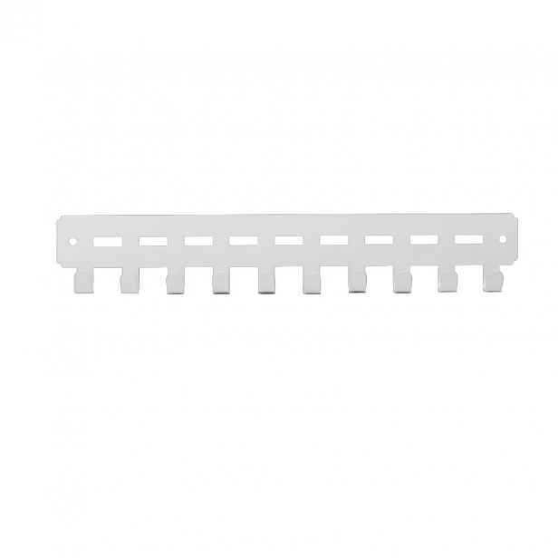 TEMU Jednoduchý nástěnný držák na klíče v minimalistickém stylu z v čistě černé a bílé barvě, s háčkem, snadná instalace, vhodný do obývacího pokoje,