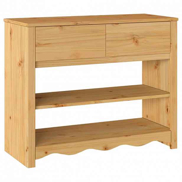 vidaXL Konzolový stolek se zásuvkou Drammen Dub 89,5 x 37 x 73 cm