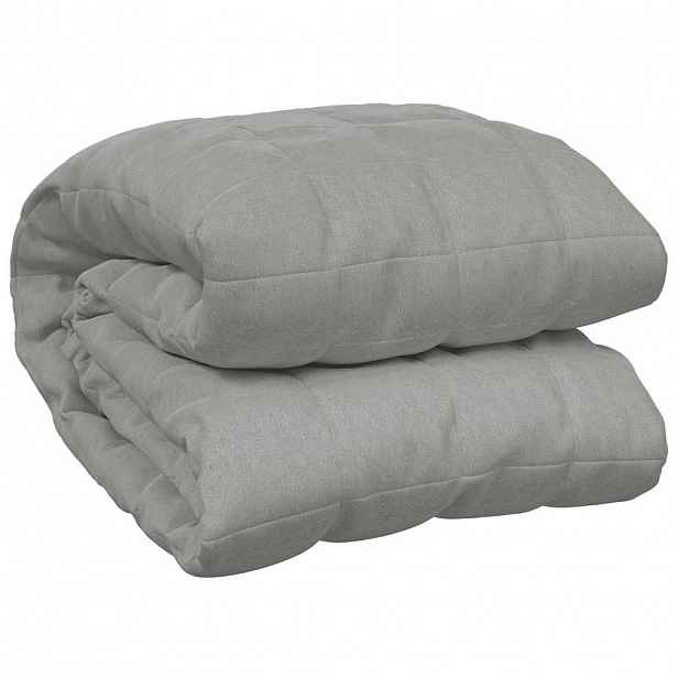 vidaXL Zátěžová deka šedá 120 x 180 cm 5 kg textil