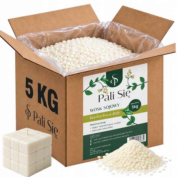 Vosk pro lité svíčky Kerasoy Pillar 4120 5 kg Vůle Pali Się