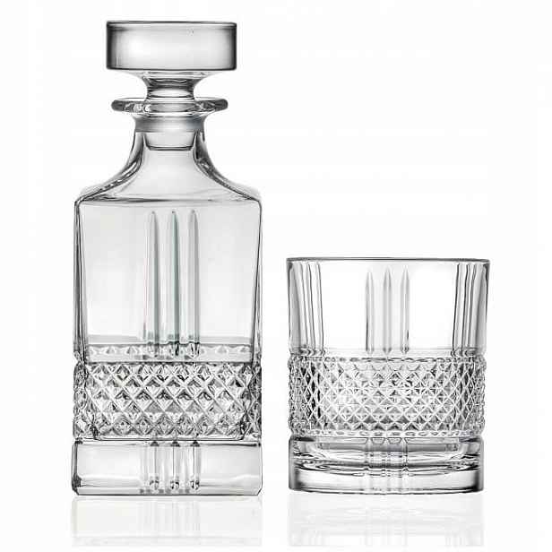 Křišťálový set na whisky 6+1 Rcr Brillante 6 sklenic karafa