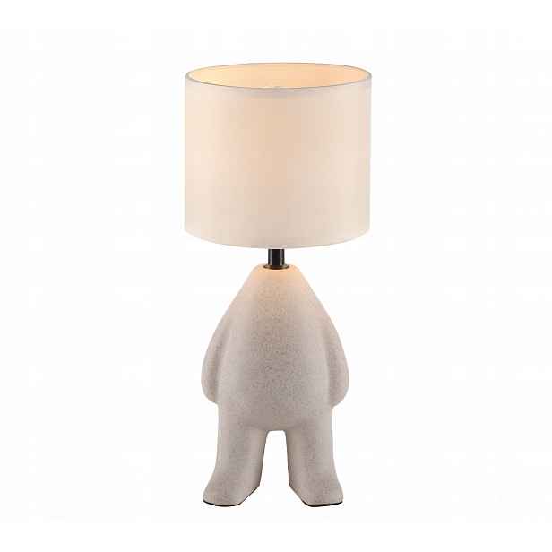 Noční lampa béžová stolní lampa s stínítkem pro dítě stojící medvídek Ted