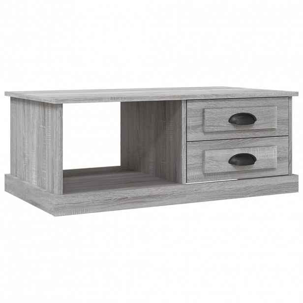 vidaXL Konferenční stolek šedý sonoma 90 x 50 x 35 cm kompozitní dřevo