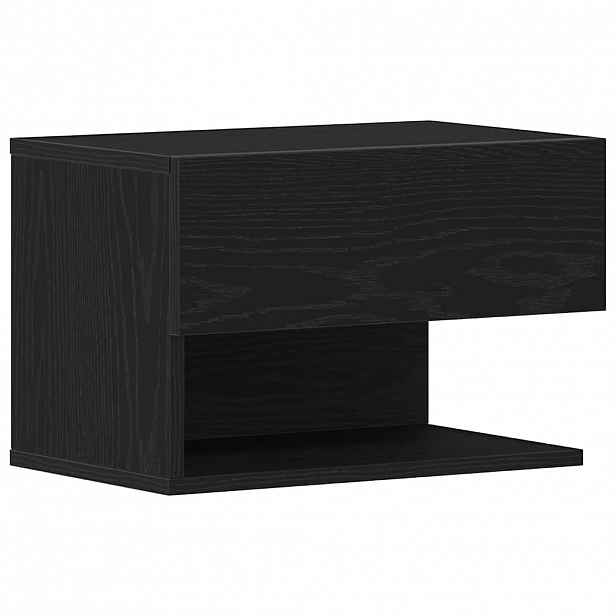 vidaXL Noční skříňka Černý dub 46 x 30 x 30 cm Kompozitní dřevo