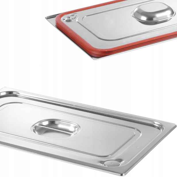 Víko pro nádobu Gn Profi Line 530x325 mm, ocelové Hendi 802601