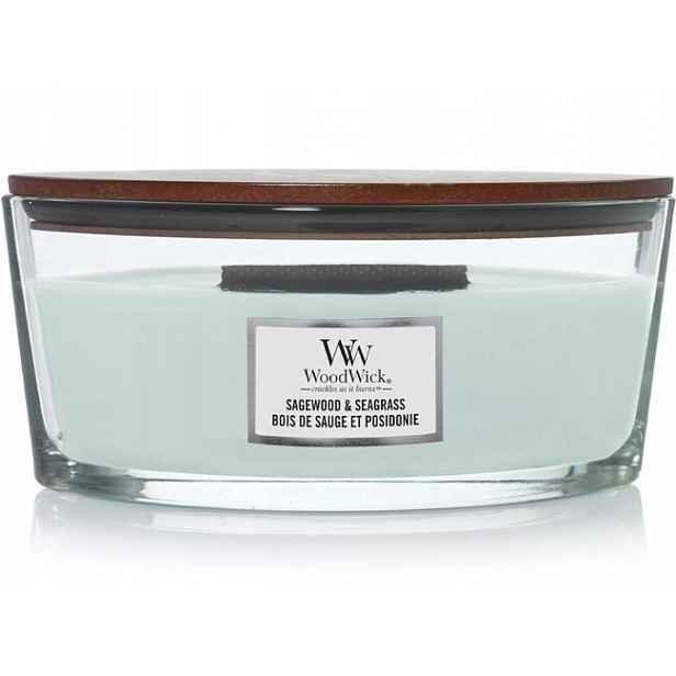 WoodWick svíčka loď Sagewood & Seagrass 453.6 g