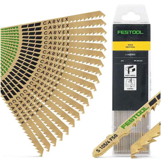 20 x Pilový kotouč pro pilu na dřevo Festool Wooduniversal S105/4 Fsg 204332