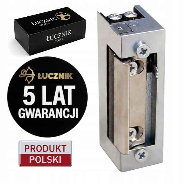 Nízkoproudový symetrický elektrozávěs, ocelový, zámek brány interkomů