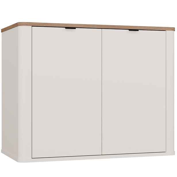 TP Living Závěsná skříňka pod umyvadlo s deskou Cordoba 80 cm kašmír/dub Castello