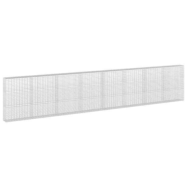 vidaXL Gabion s drátem 3,5 mm a síťkou 5x10 cm 800x30x150 cm