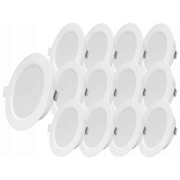 13x plochá stropní Led lampa 6W Slim Studená 6500K