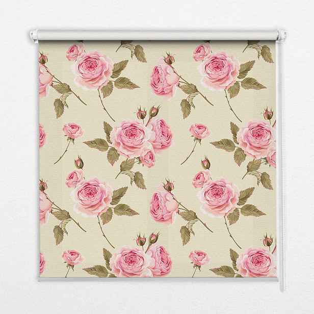 TULUP VNITŘNÍ roleta - okenní roleta - roleta - 100x140 cm - Růže
