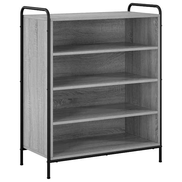 vidaXL Skříň na obuv 76 x 36,5 x 93 cm Kompozitní dřevo Šedý Sonoma