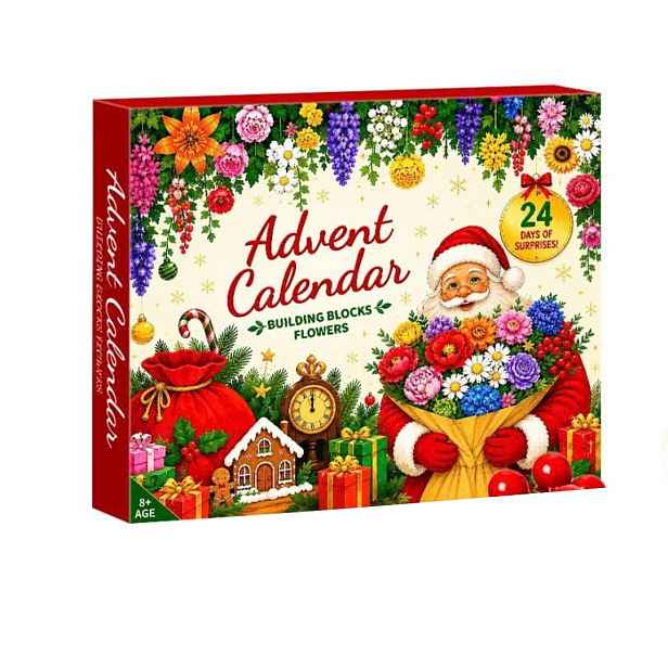 Adventní Kalendář 2026 Květin Z Kostek 24 Překvapení Diy