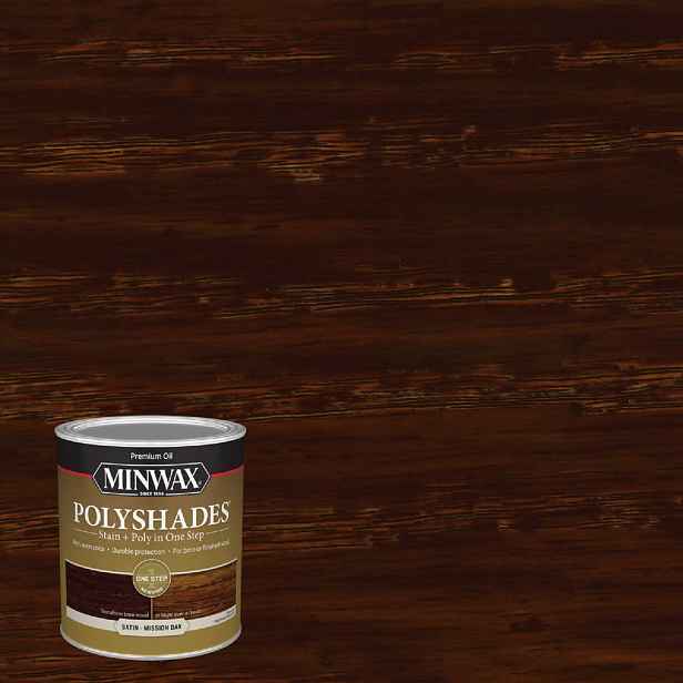 Minwax PolyShades Lak na dřevo 946 ml Satin Mission Oak
