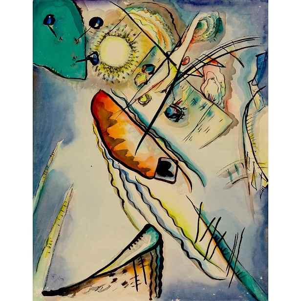 obraz na plátně „bez Názvu“ Ohne Titel Wassily Kandinsky 1916r. 70x50cm