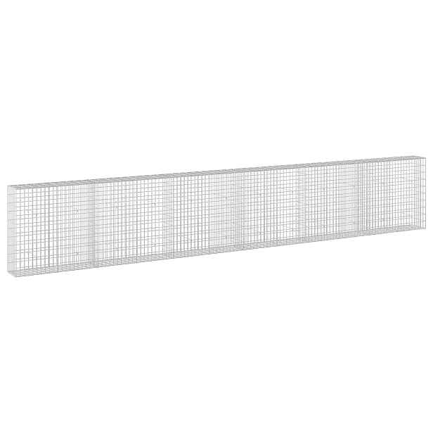 vidaXL Gabion s drátem 3,5 mm a síťkou 5x10 cm 600x30x100 cm