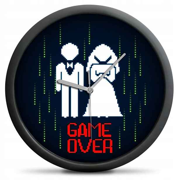 Hodinky Game Over – Veselý Dárek Na Svatba Pro Pár