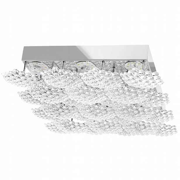 Stropní Svítidlo Stropní Svítidlo Led Křišťálový Chrom Glamour 4000K