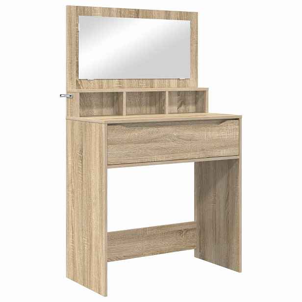 vidaXL Toaletní stolky do ložnice Sonoma dub 80 x 39,6 x 135 cm