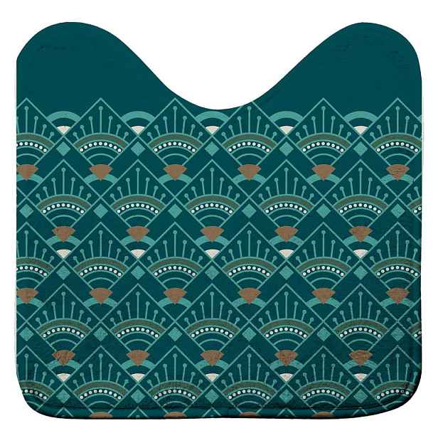 WC koupelnová předložka v petrolejové barvě 45x45 cm Imperia – douceur d'intérieur