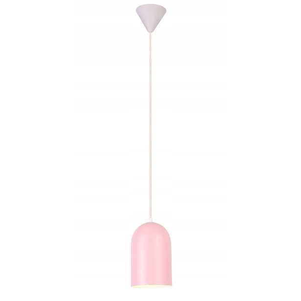 Závěsná lampa lustr tuba růžová Candellux