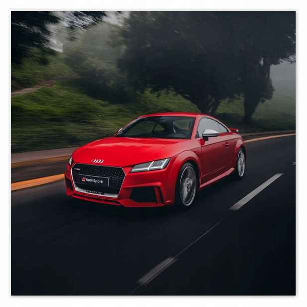 Plakáty 140x140 Červené Audi Auto