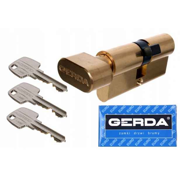 Dveřní Vložka Gerda s knoflíkem 45G/45 3 klíče