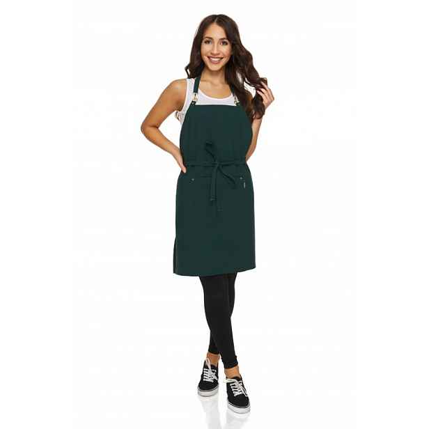 Kuchyňská zástěra Gastronomická Výška Kvalita Smaragdová Premium Pl