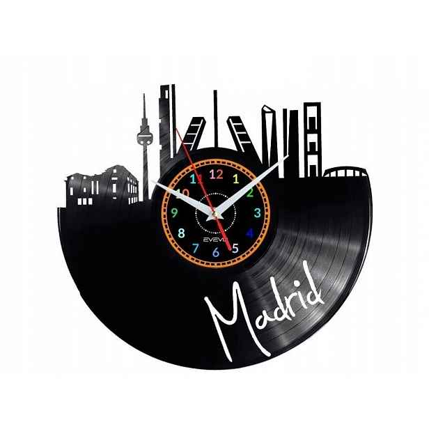 Madrid Dárek Originální dekorace do domu Hodiny z vinylové desky