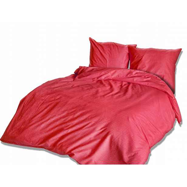 Povlečení bavlněné Passia Red 160x200 Exclusive jednobarevné, červené