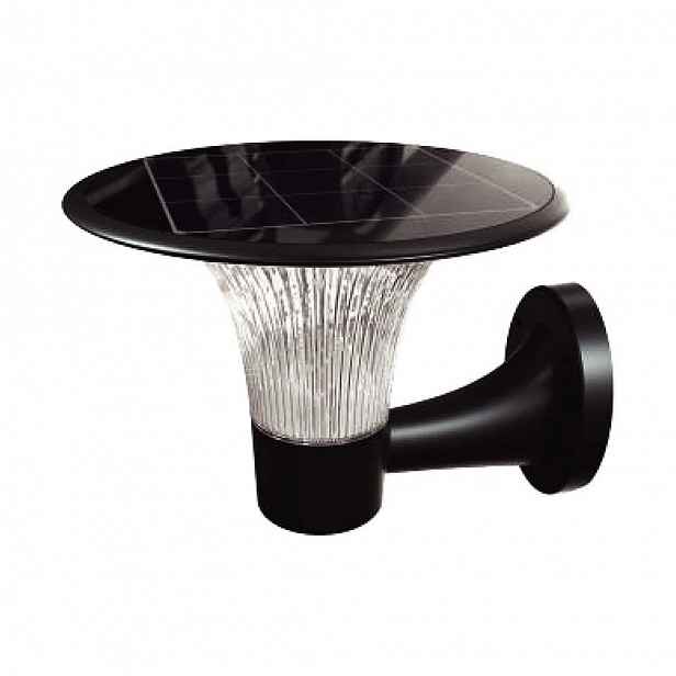 V-tac Solární zahradní nástěnné svítidlo 15W Led IP65 senzor pohybu Cct, černá VT-425