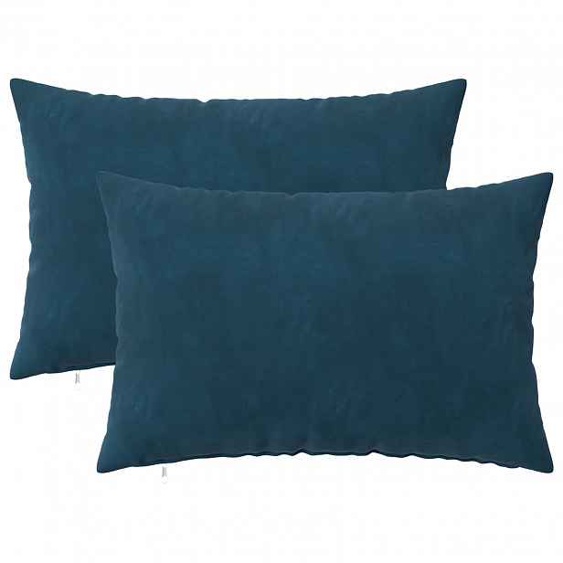 vidaXL Povlak na polštář 2 pcs HEERLEN Modrá 30 x 50 cm Samet