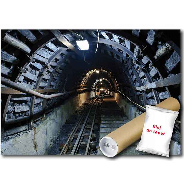 Vinylová fototapeta tunel chodba důl schody Guido Zabrze 152x104