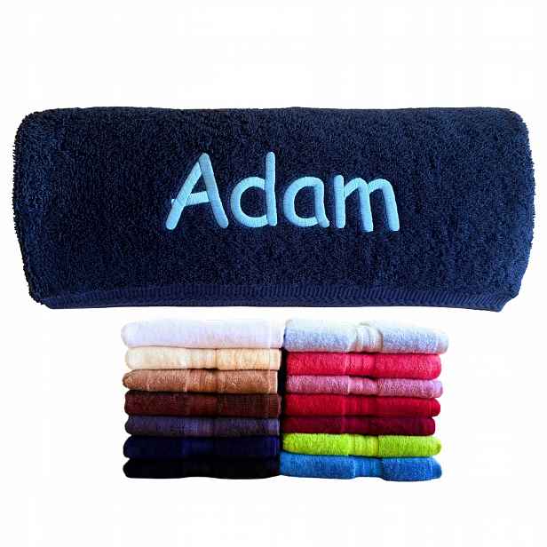 Dárek Pro Adama K Narozeninám, Svátku, Ručník Se Jménem Adam, Výšivka