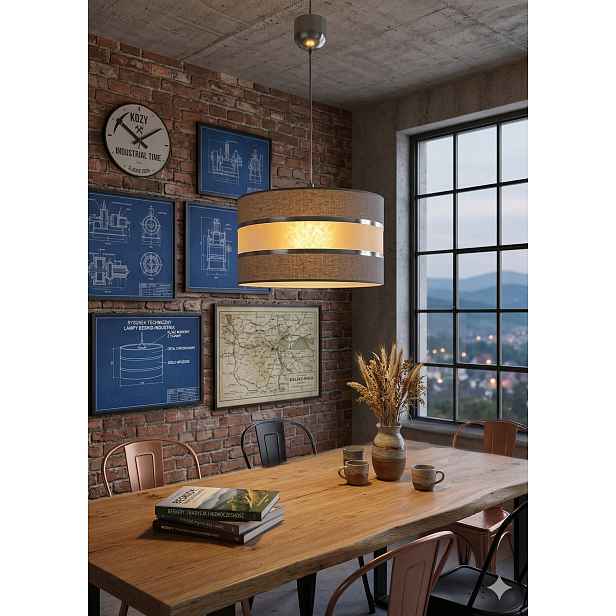 Euro-Lamp Závěsná lampa Abažur Ab II 300 mm šedá Mat 1X60W Výrobce