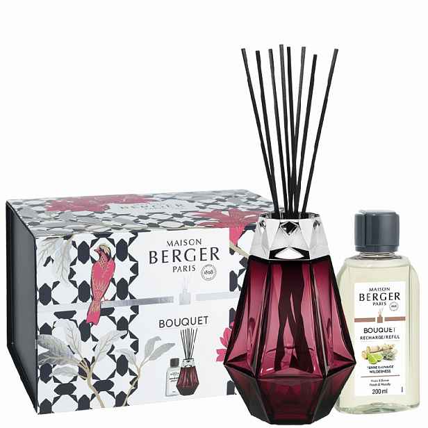 Maison Berger Paris Dárková sada: Aroma difuzér Prisme granátový + Divočina, 200 ml 6964